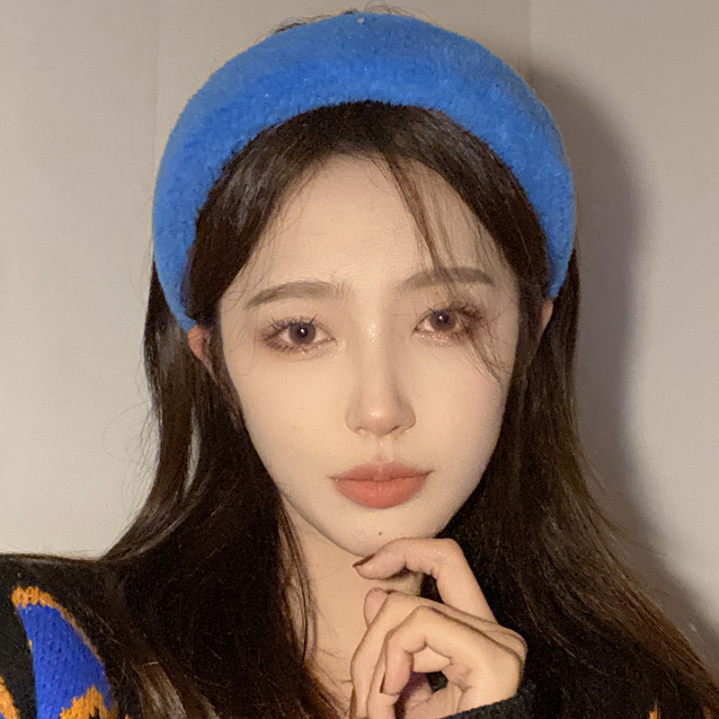 oushipei/欧诗佩秋冬可爱毛绒洗脸发箍压发头箍防滑洗脸毛绒绒