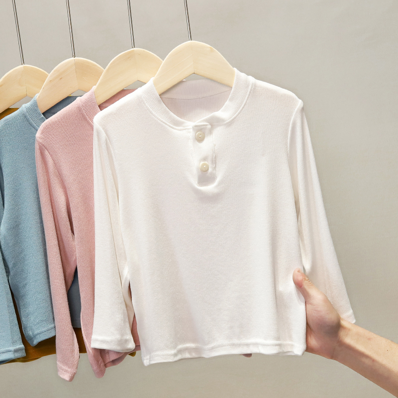 男童长袖T恤内搭女童秋衣儿童打底衫宝宝上衣加厚洋气潮流311505