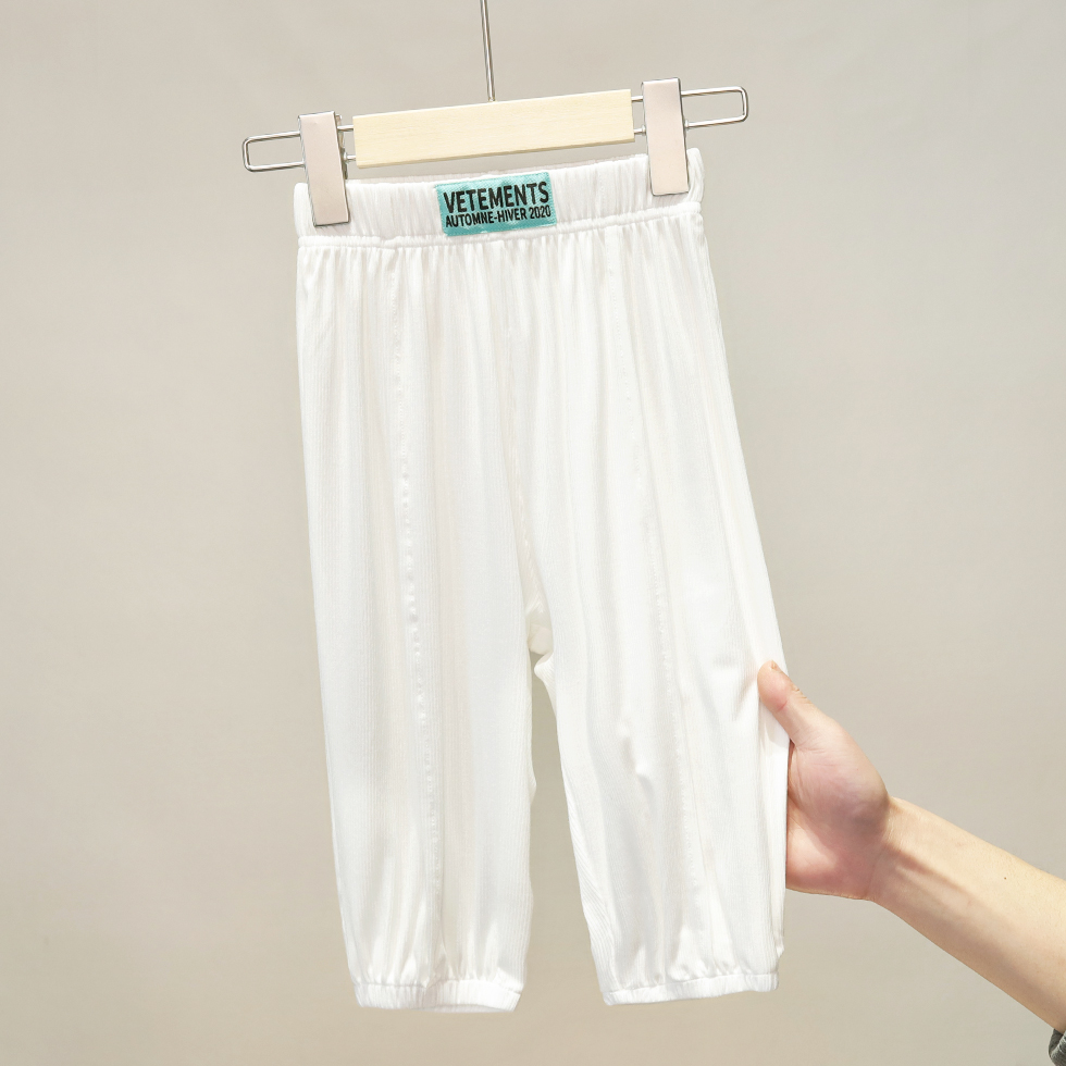 s 2144儿童防蚊裤抖抖裤男女孩裤子中大童长裤薄款灯笼裤洋气冰丝