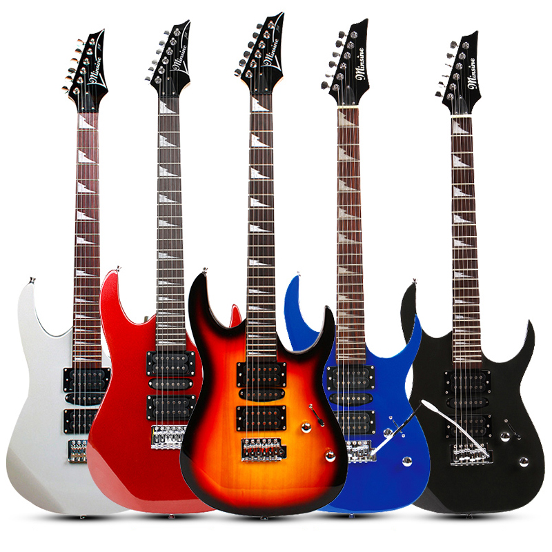 Minsine/名森电吉他初学者电吉他可配音箱效果器电吉他推荐购买