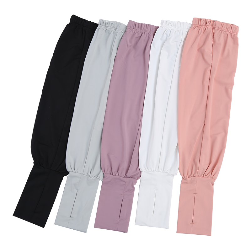 SEVEN STAR ISLAND/七星岛防紫外线防护透气冰丝袖套纯色灯笼袖