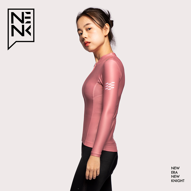NENK夏季长袖骑行服女公路车上衣速干透气山地车自行车服装单车服