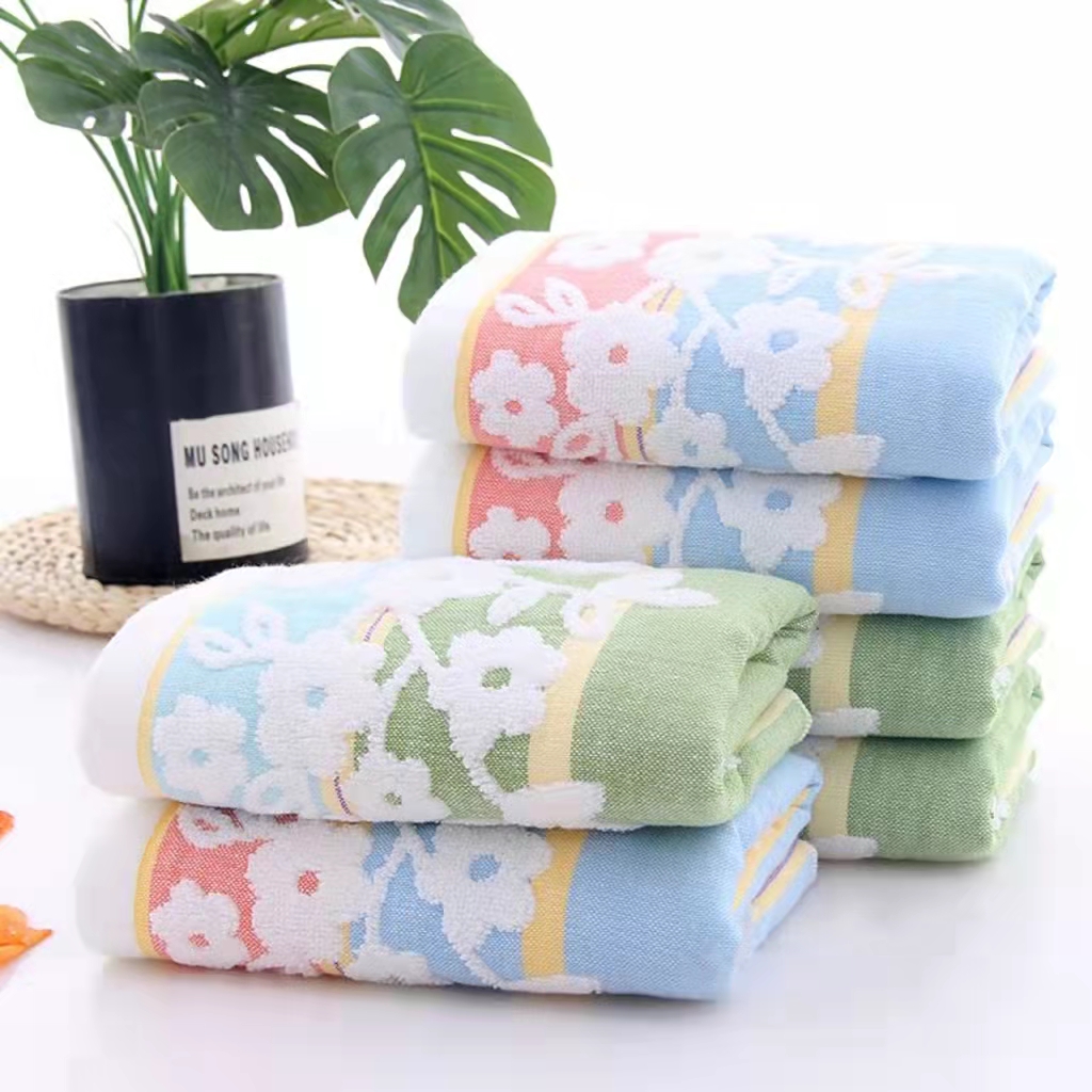 JINSHUAI/巾帅加厚毛巾洗澡洗脸吸水柔软亲肤（七色小花）