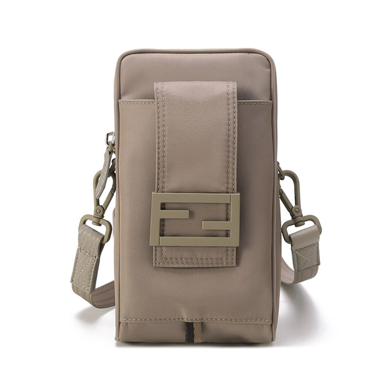 Fendi芬迪 男士织物搭扣单肩斜挎包手机包 7AS056 AG0P