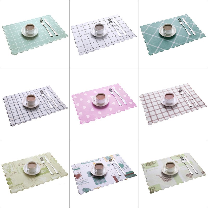 随机花PVC高端加厚无味款隔热垫30*30cm*（花边）