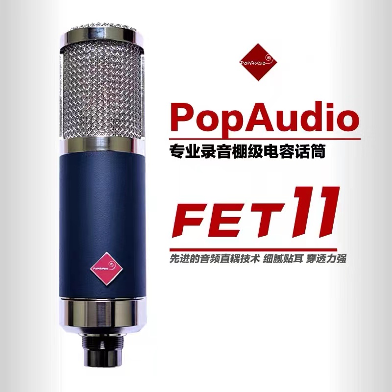 FET11专业录音电容麦克风  阿疯造/PopAudio游戏麦克风声卡麦克风