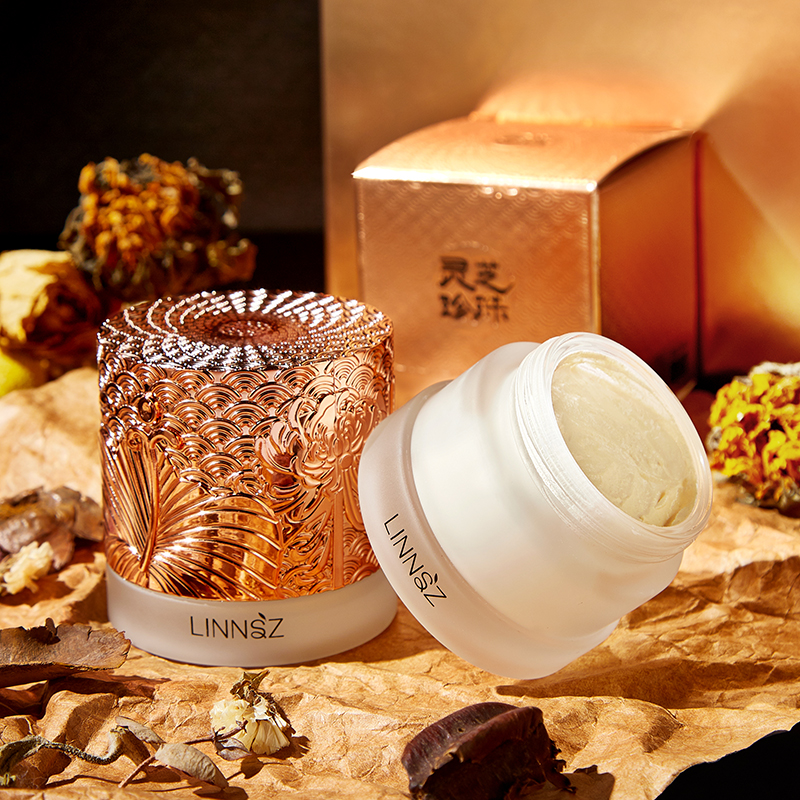 正品灵芝珍珠贵妇膏隔离素颜膏滋润补水保湿提亮肤色美颜改善肌肤