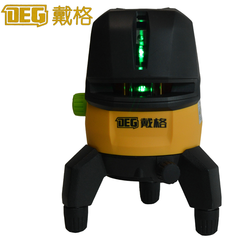 高精度强光水平仪红光2线5线平水仪高亮绿光标线仪DEG戴格水平仪