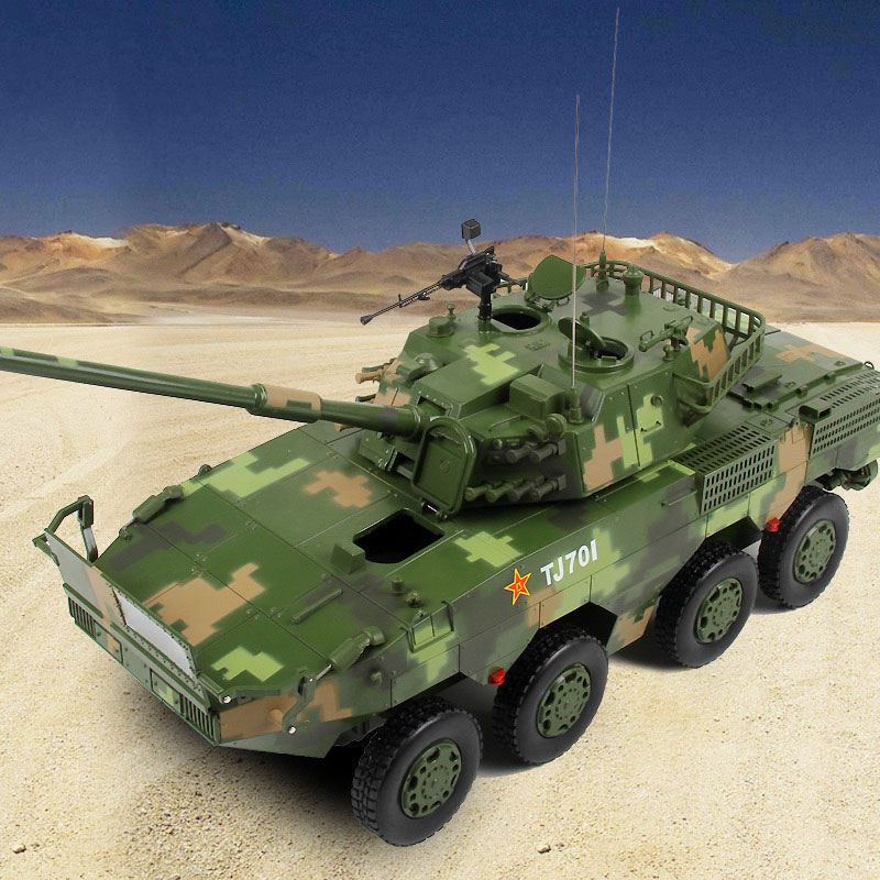 装甲车09式8X8轮式步兵战车模型105mm轮式自行突击炮装甲车摆件