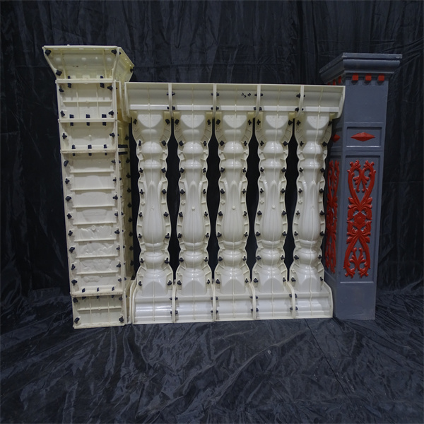 现浇花瓶柱阳台栏杆扶手护栏欧式别墅围栏兰花建筑混凝土构件模具