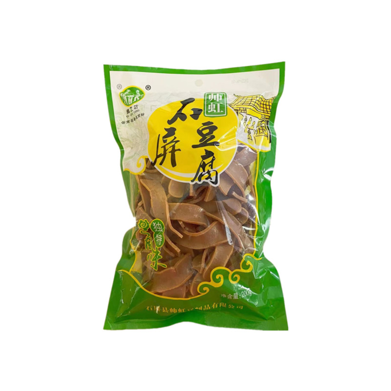 云南石屏帅虹干豆腐片油炸袋装送蘸料优质传统干净精选香脆200g