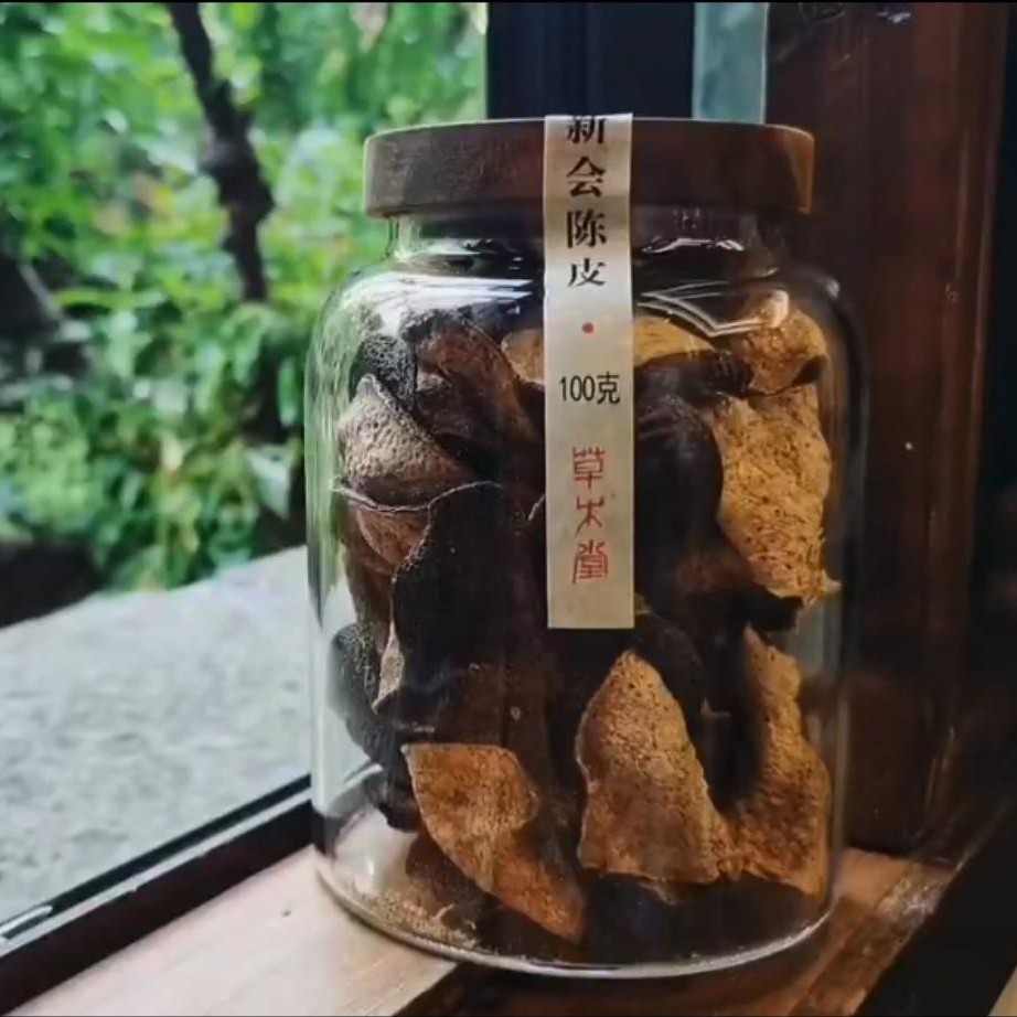 2010新会陈皮/草木堂/带商标新会陈皮100克