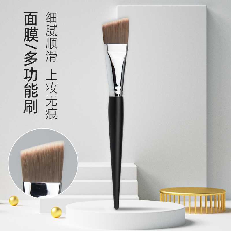 沧州舌形刀锋粉底刷子不吃粉扁头斜角面膜刷化妆师专用一支无痕