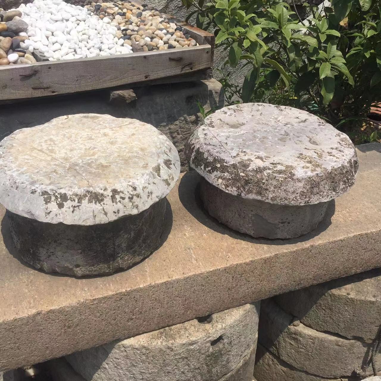 古玩装饰品石蘑菇墩