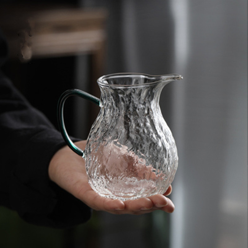 新款锤纹日式茶道玻璃公道杯分茶加厚手工防烫简约大容量个性高档