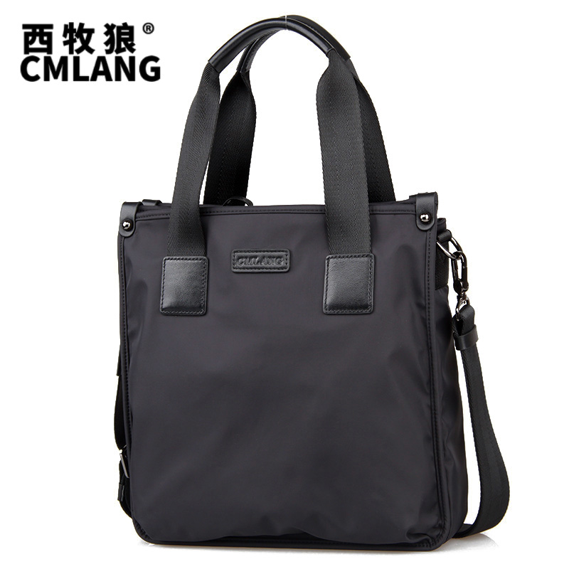 休闲男包手提包大容量 牛津布帆布包公文包男商务 时尚斜挎男士包