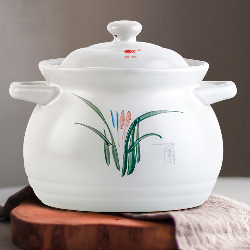 康舒陶瓷砂锅炖锅瓷煲家用耐高温大容量沙锅瓦罐陶瓷汤煲炖锅沙锅