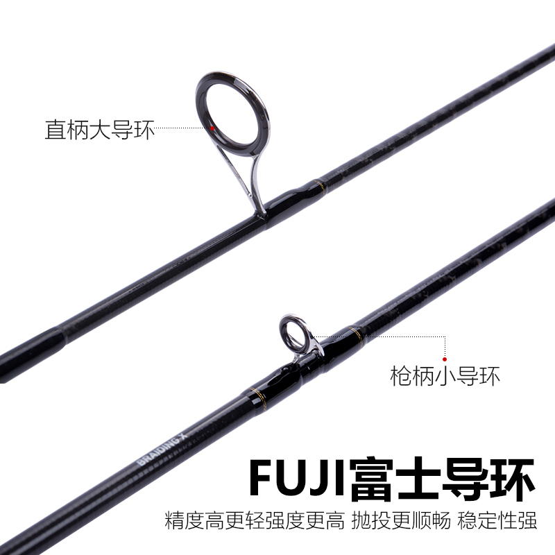 达亿瓦路亚竿BASS X Y枪柄直柄远投竿翘嘴鲈鱼鳜鱼马口微物竿单竿