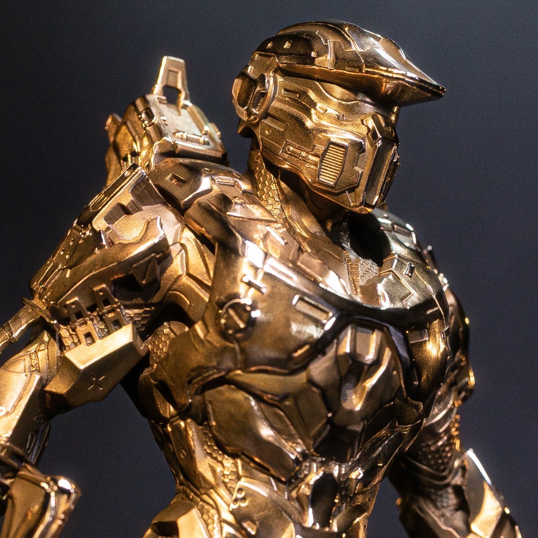 墨生光环士官长铜雕像铜像铸铜工艺品博物馆收藏品摆件青铜雕像