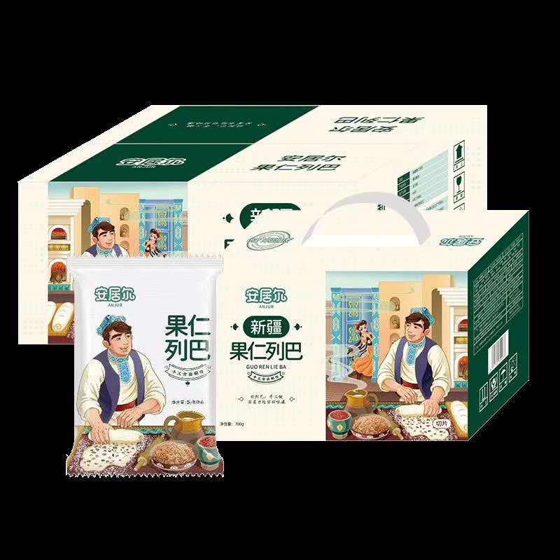 全国邮政补贴包邮！安居尔果仁大列巴（一箱700g）