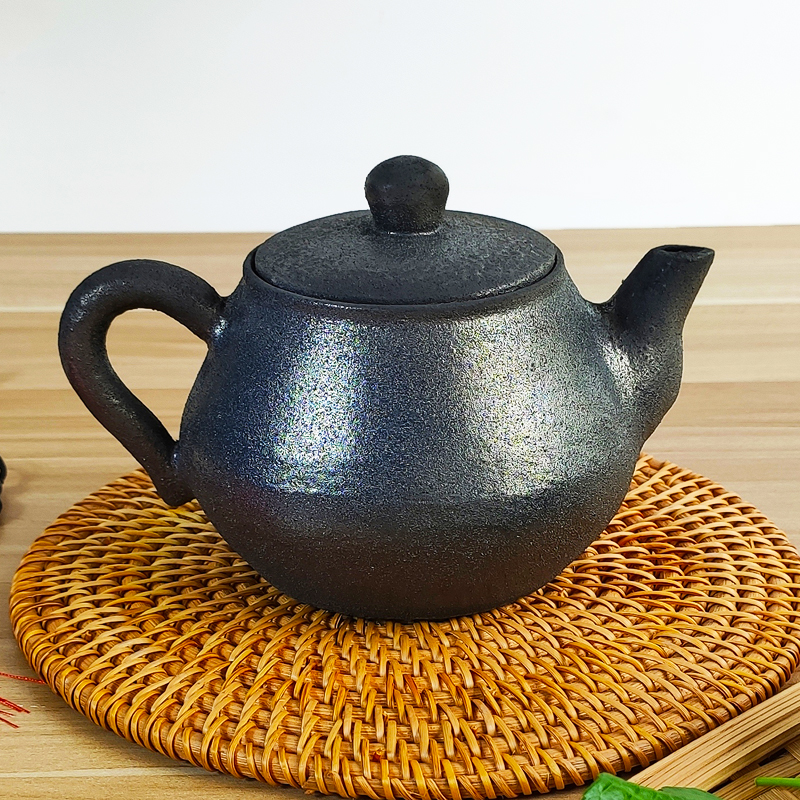 山西平定砂器黑砂砂壶功夫茶壶传统手工耐热实用高岭土纯手工砂壶