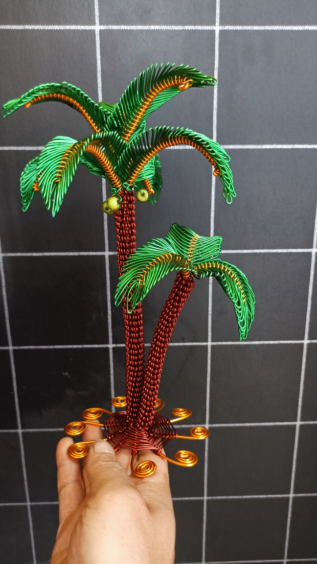 铝线创意手工椰子树材料包，☞(拍一发二，含教程)