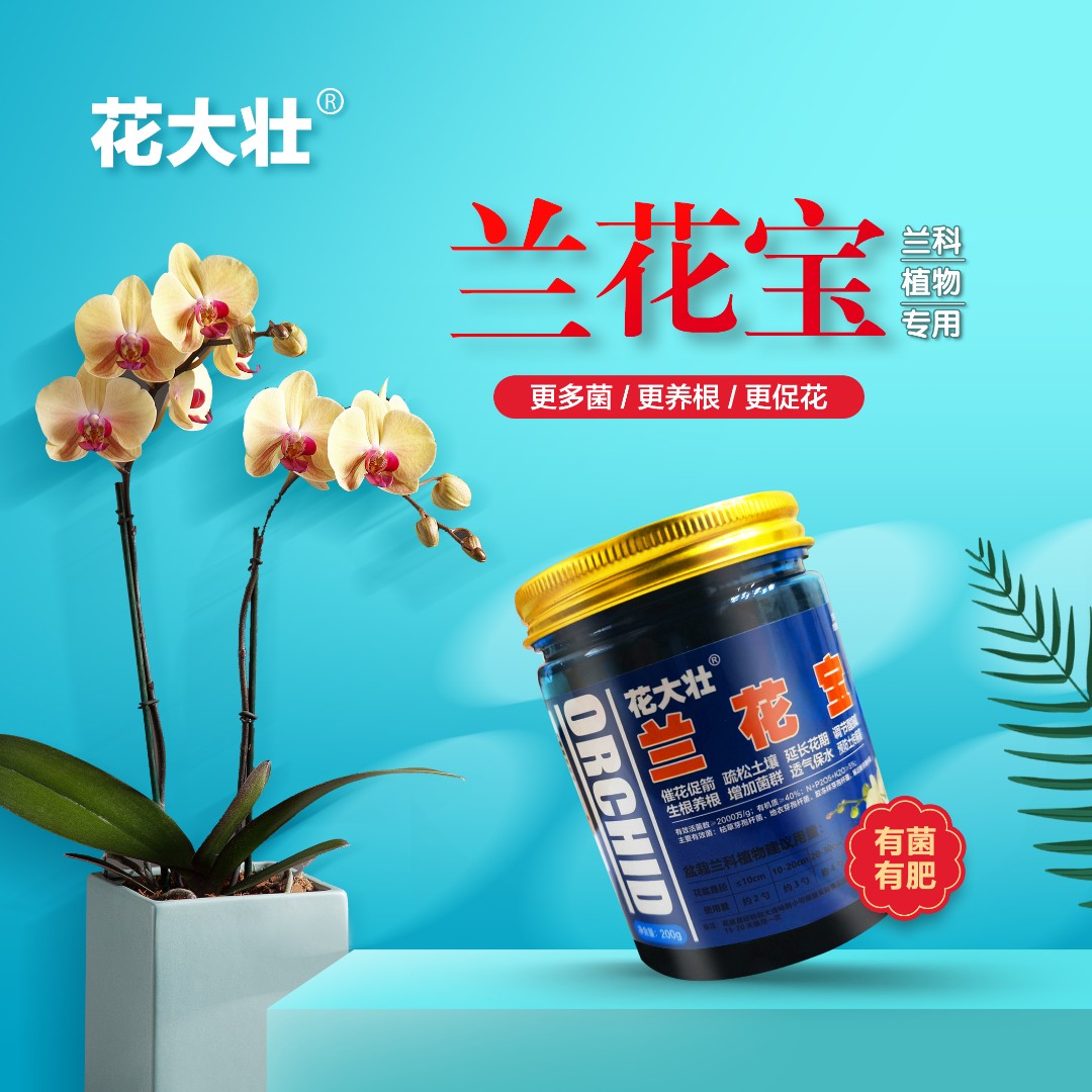 兰花宝兰花专用花肥君子兰蝴蝶兰肥料生根促箭微生物菌肥