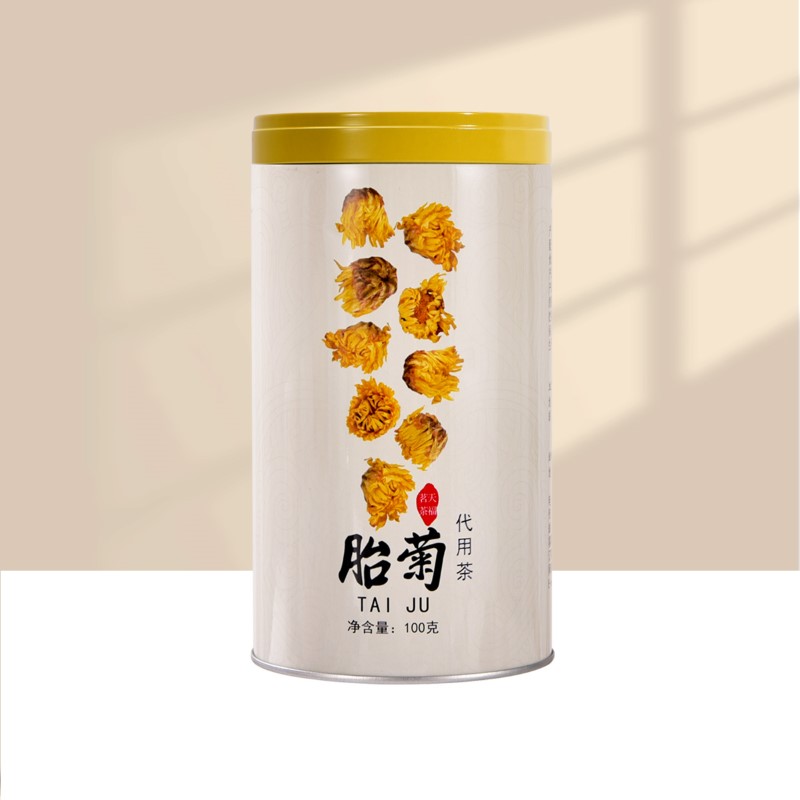 天福茗茶 菊花茶 胎菊 正宗浙江桐乡 杭白菊 菊花 花草茶 100G