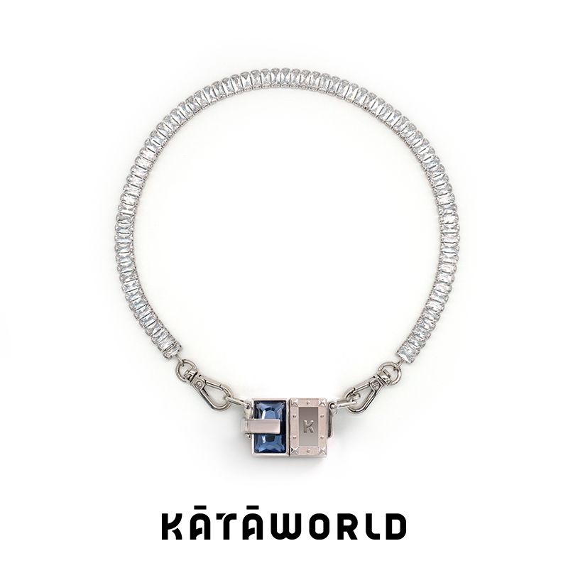 KATAWORLD 铜合金项链 【粉丝福利】小精灵蓝锆石磁吸项链