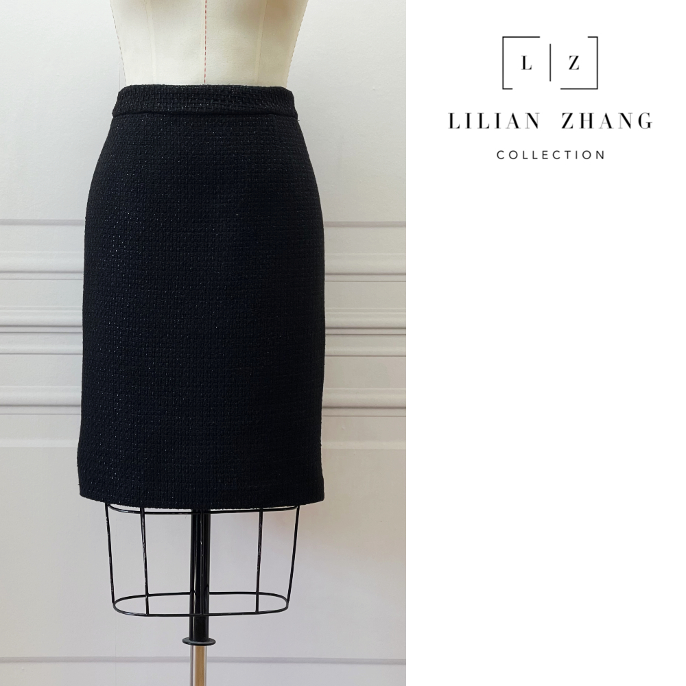 LILIANZHANG衣橱挚爱—轻奢流苏黑色半裙气质高腰时尚显瘦 2203007