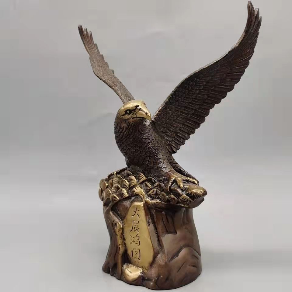 黄铜 复古 大展宏图 办公 门市 堂厅 工艺 摆件