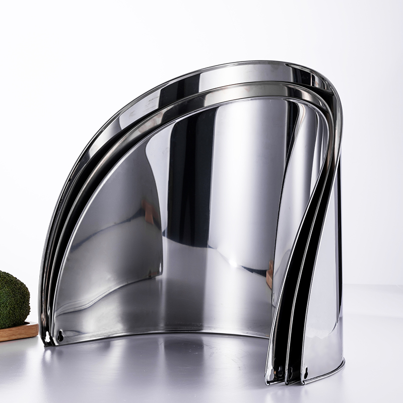 带磁430不锈钢挡防溅砧板围砍骨剁肉墩菜板挡围护边烧腊店档板罩