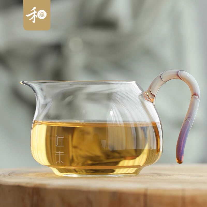 台湾禾器新品玻璃公道杯凤颜淡然怡然耐热高档茶具高级公杯分茶器