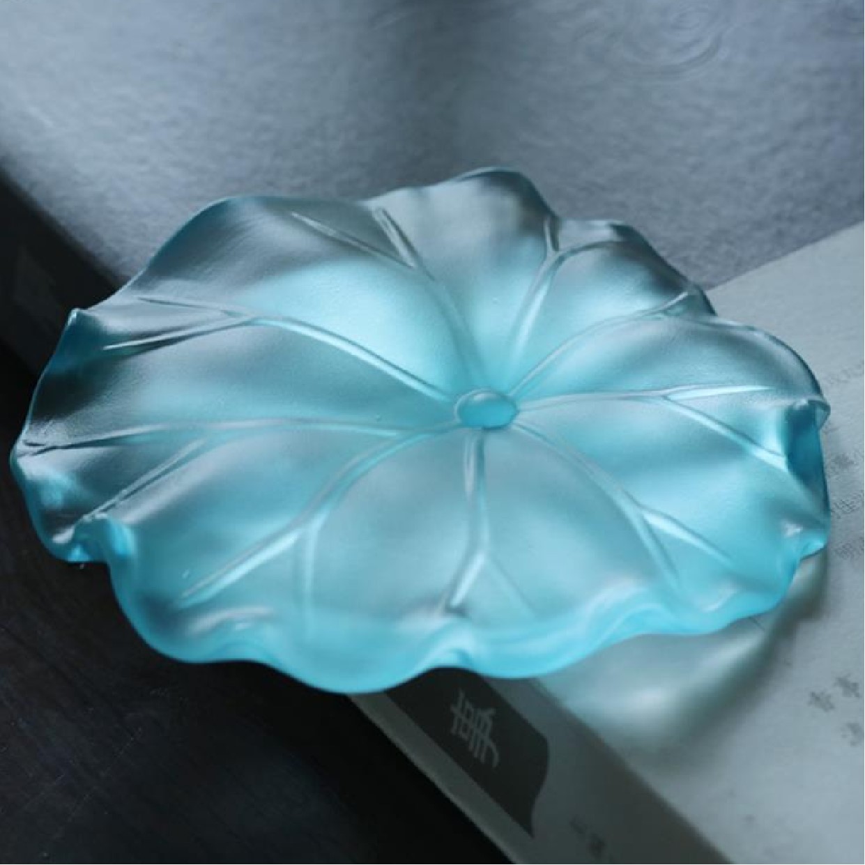 【荷叶杯垫】古法琉璃 杯垫 茶道中国风高档禅意茶杯托功夫茶具