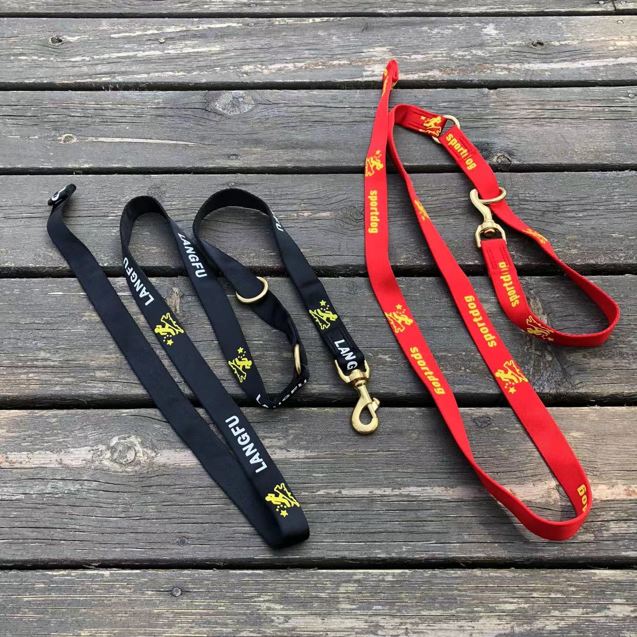 尼龙多功能牵引带工作犬激发带中大型犬专用遛狗绳训犬P链牵引绳