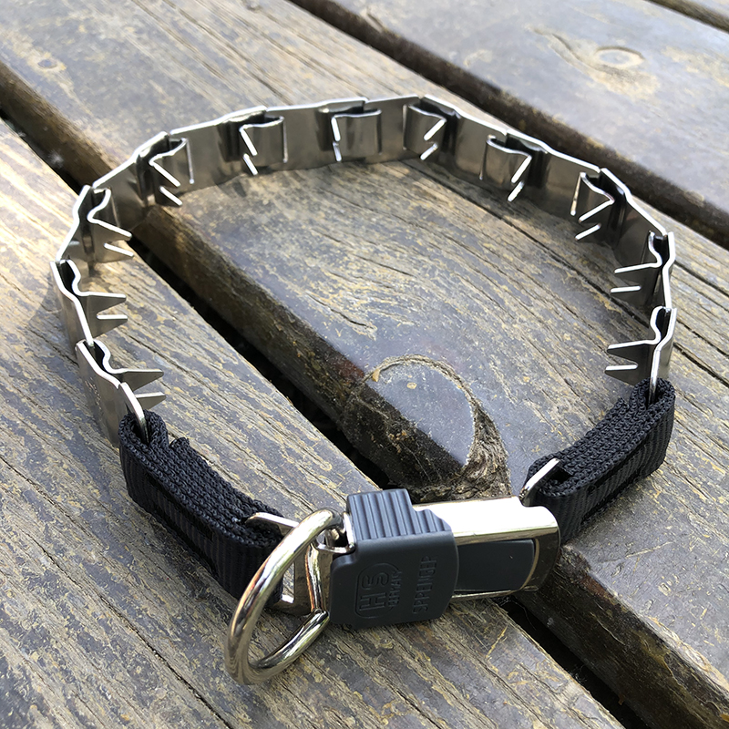 防爆冲脖圈快插扣刺钉板训犬专用狗链P链不锈钢刺激链马犬训狗链