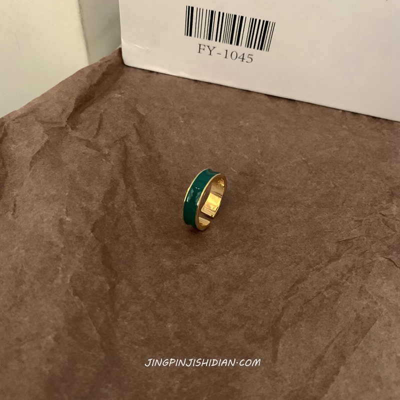 铜合金戒指 JZ143直播轻奢时尚百搭精致网红博主高级感开口戒指女