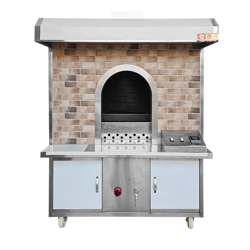 中泰北京果木烤鸭炉子挂炉商用燃气炭专用炉电烤炉爆烧鹅两用旋转