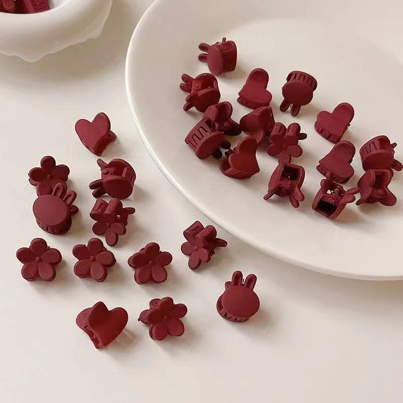 磨砂小抓夹公主头小号刘海夹侧边发夹顶夹女编发发卡子小夹子头饰