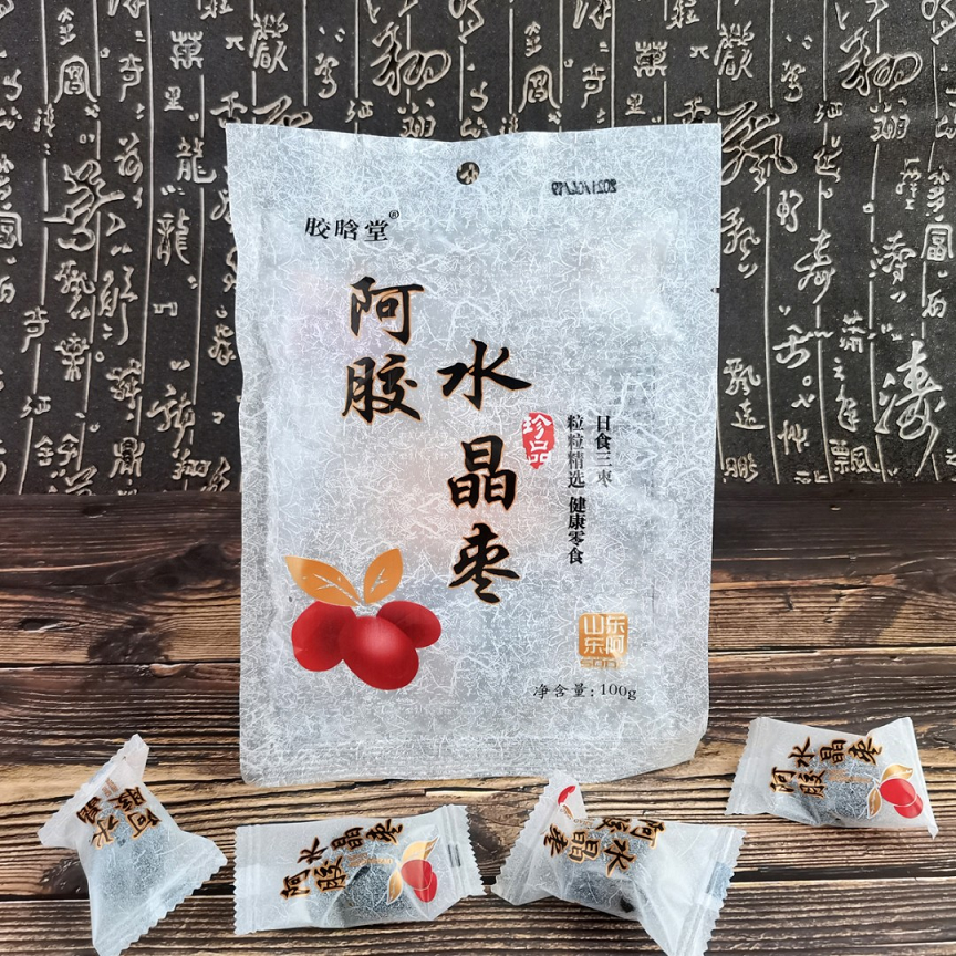 Y 胶晗堂阿胶水晶枣100g*11袋