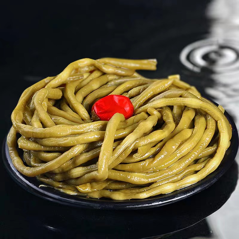 湖南农村老坛腌制开胃炒菜酸豆角 腌豆角500下饭克包邮