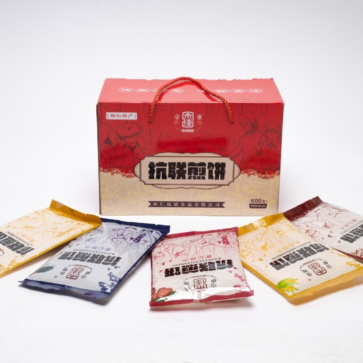 东北特产宗佳煎饼粗粮煎饼600g礼盒，十袋装