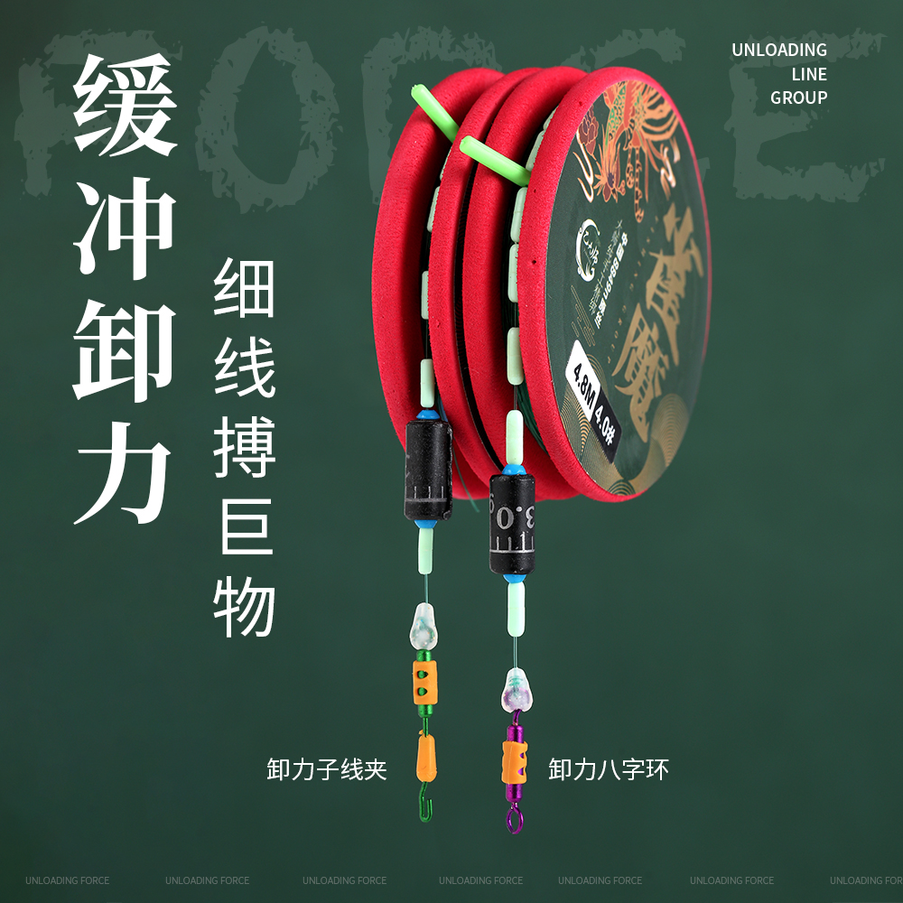 【鱼线小师妹】雀魔8字环/子线夹线组野钓钓鱼套装全套线组