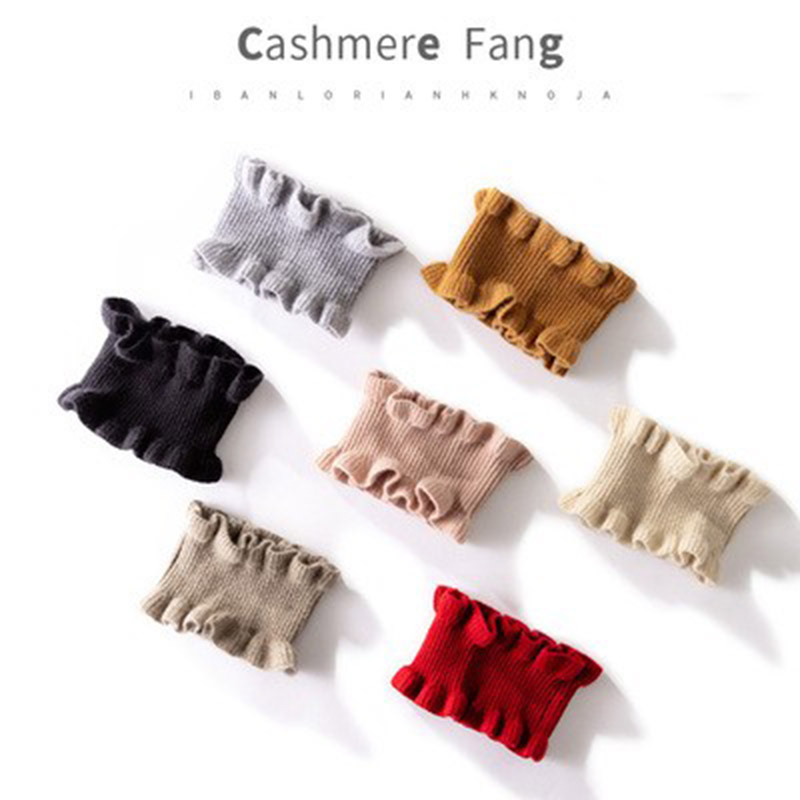 【配件系列】针织脖套木耳边纯色舒适透气脖套保暖弹力发带