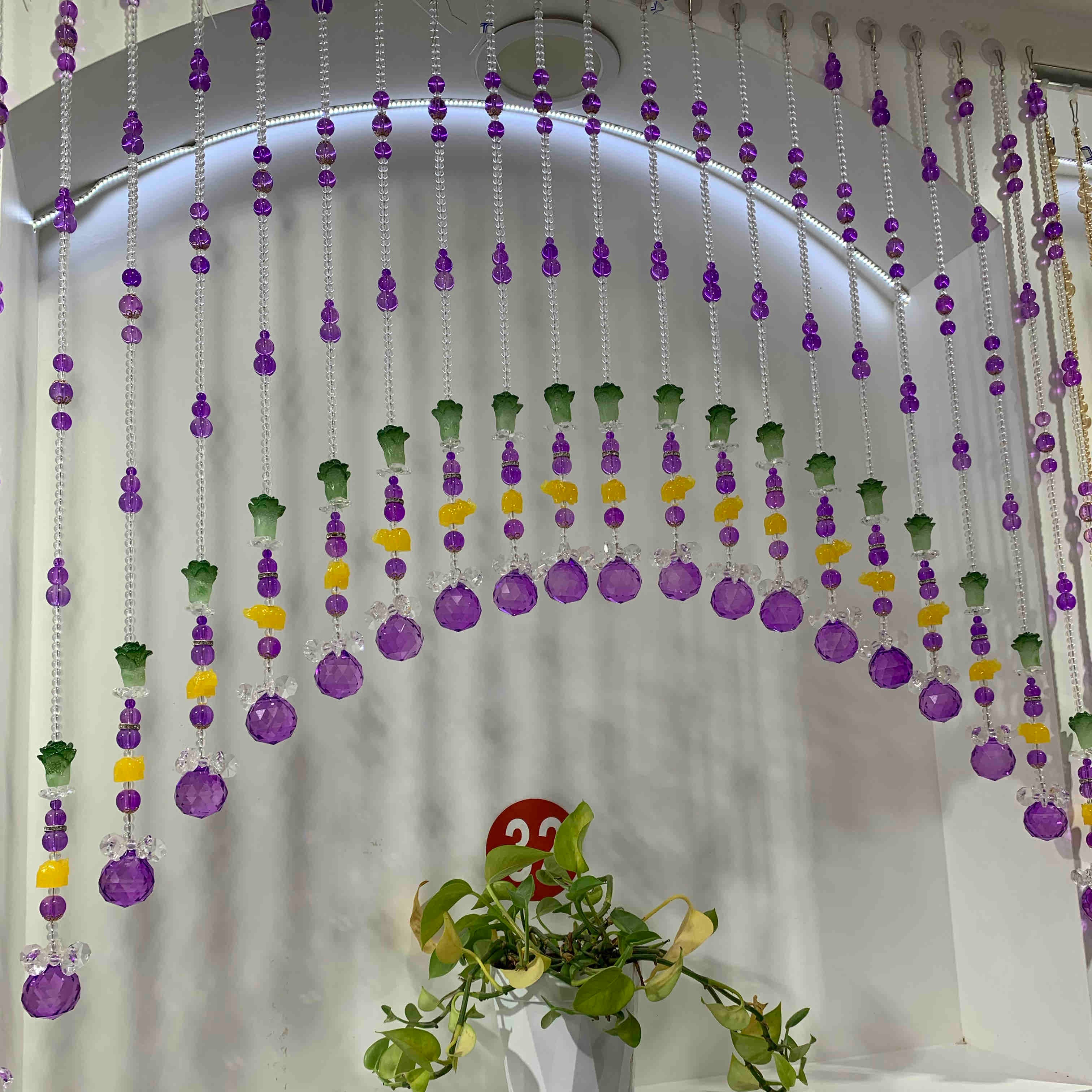 吉祥如意水晶帘 万象更新 定制款