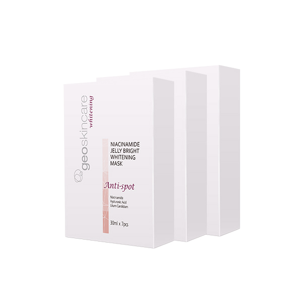 geoskincare/纽西之谜烟酰胺果冻美白淡斑面膜*3盒美白补水保湿