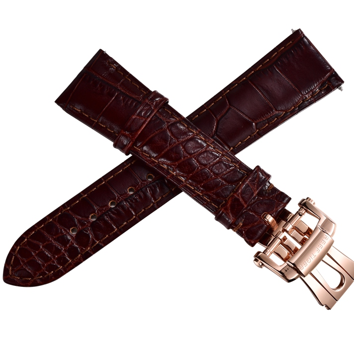 REEF TIGER/瑞夫泰格头层表带牛皮表带