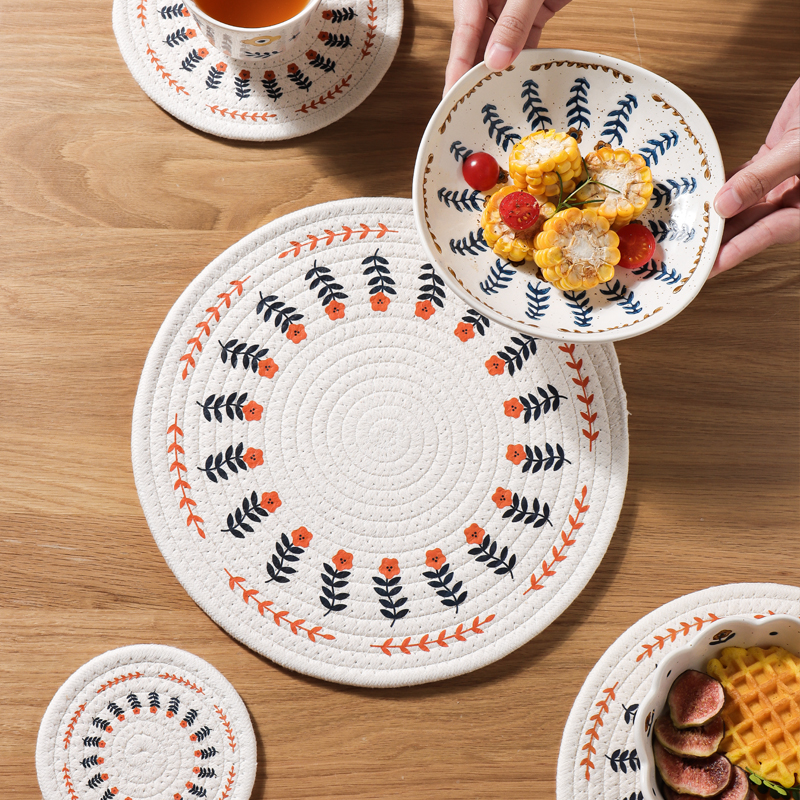 川岛屋隔热垫餐桌垫防烫家用耐高温砂锅碗垫子桌面杯垫盘子垫餐垫