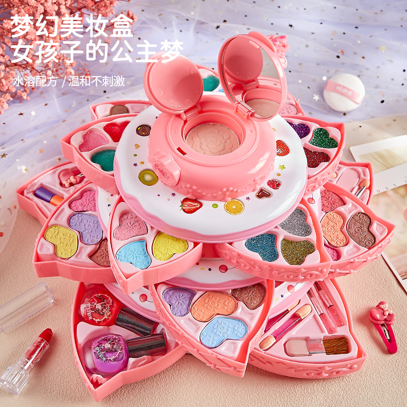 儿童化妆品套装小公主化妆玩具彩妆盒小女孩梦幻5岁女童8礼物6岁7
