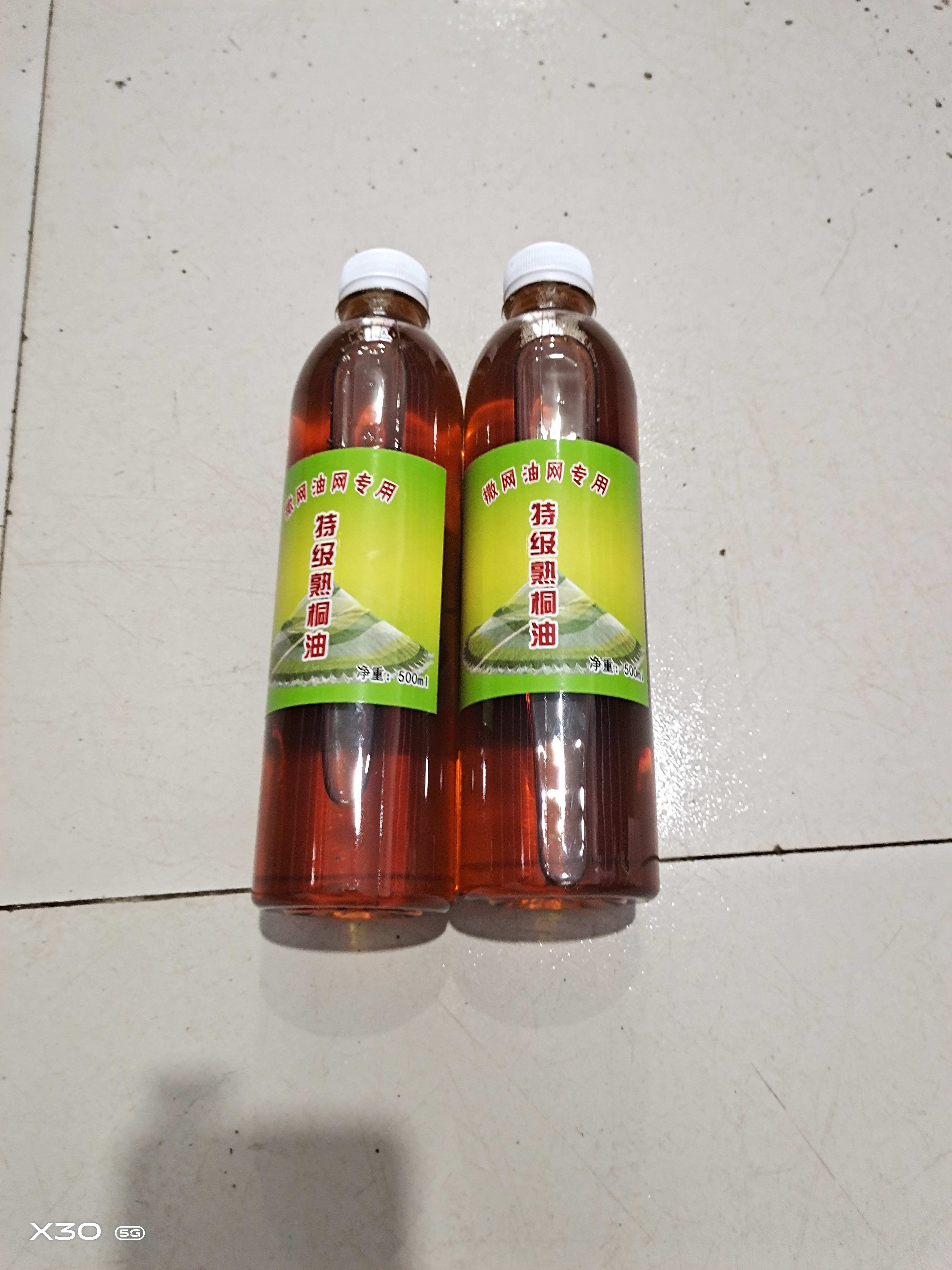 渔网专用油，熟桐油一瓶一斤装